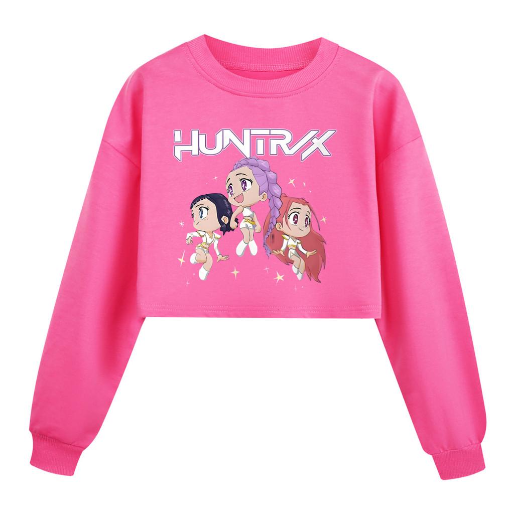 

5044 Kids Girls Rumi Zoey Mira Printed Casual Long Sleeves Round Neck Sweatshirt Top 170cm рожевий червоний колір