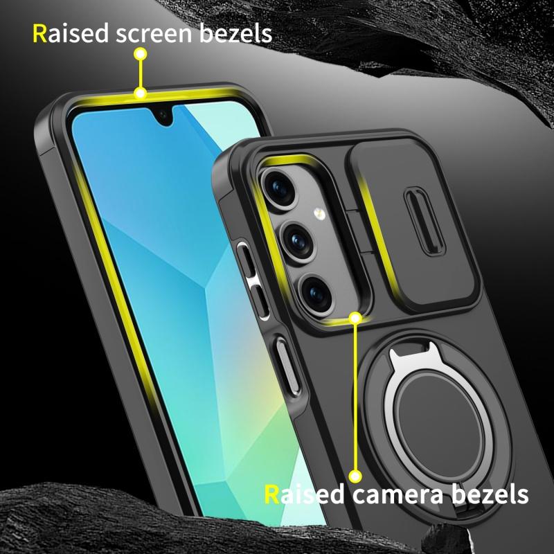 For Samsung Galaxy A55 A54 A35 A16 A15 A13 A06 A05 A05S Magnetic Finger Ring Holder Military Protective Case