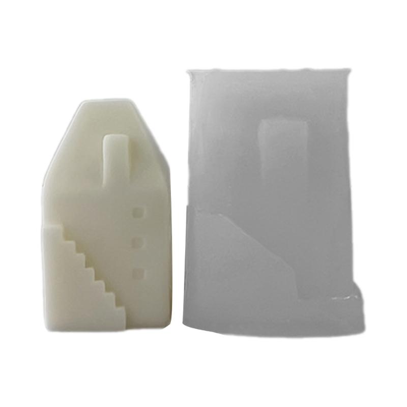 

Flexible Silicone Mold Candle Molds Easy to Use Beautiful House Shape Aromatherapy Moulds Suitable for Making Candle