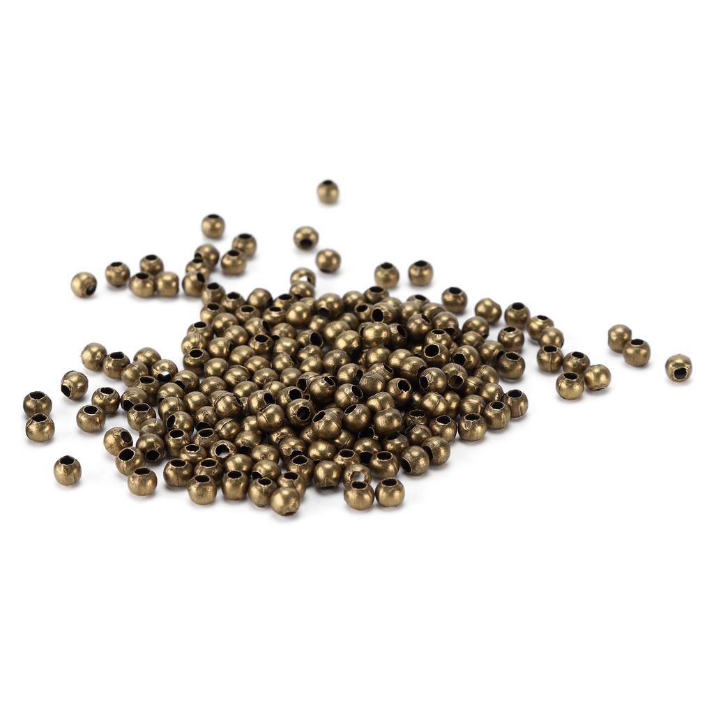 200 Stück Schmuckperlen Einfaches Material Armband Halskette Zubehör Trennperlen für DIY Schmuck Bronze