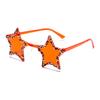 Fashion Candy Color Shades with Crystal Shiny Retro Rimless Star Women Ins Brand Design Sunglasses Chic Beach Sun Glasses