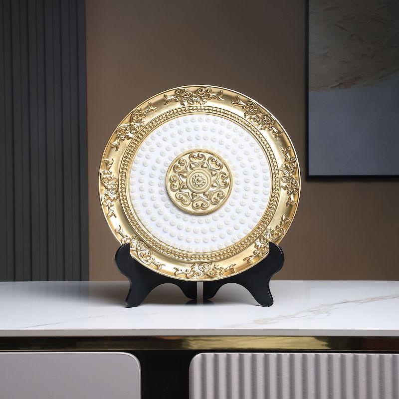 

BEPAN Modern pearl disc wine cabinet decoration home living room TV cabinet creative arts and crafts 20X8X28CM