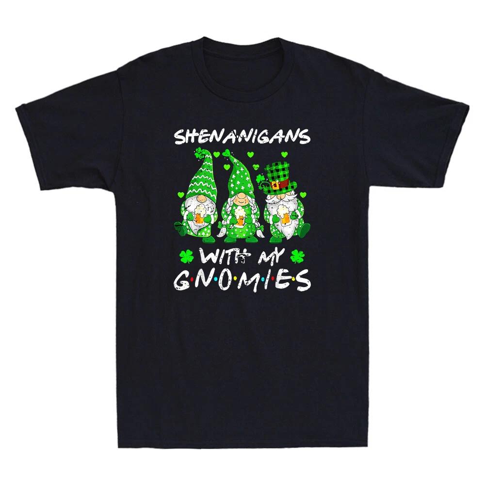 Shenanigans With My Gnomies Shamrock Happy St Patricks Day Vintage Men s T-Shirt S