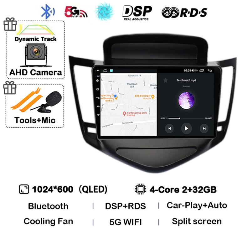 

Android 14 Carplay Auto для Chevrolet Cruze 2008 2009 2010 2011 2012 4G+WIFI DSP автомобильное радио мультимедийный видеоплеер GPS головное устройство