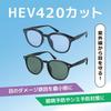 ARCSTYLE HEV420 Cut Sunglasses Frame Shiny Light Gray Lens Light Blue D2010-2 Color Color