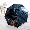 1pc Batman Night Automatic Folding Umbrella - Compact 8-Rib Design, Durable Plastic & Iron1414L