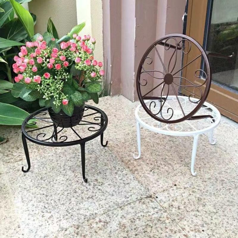 Metal Potted Plant Stands Duty Rustproof Iron Round Flower Pot Stands Plant Holder Support Rack Plant Stand Rack