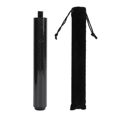 Billard Pool Queue Extender 8 Zoll Carbon Fiber Pool Queue Verlängerung Stick mit Gummi Hinten Stecker für