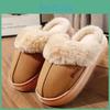 Plush Nonslip Winter Slippers With Trim Thick Eva Sole Indoor House Shoes For Cold Floors Indoor Slippers Slipresistant Footwear Casual Slipon
