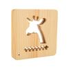 3D Wooden Giraffe Night Lamp Hollow Lamp Home Bedroom Office Decor for Children Friends Family