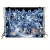 Snow Village Winter Wonderland Background - Universal Festival Theme Photography Background,Suitable for Parties and Dec