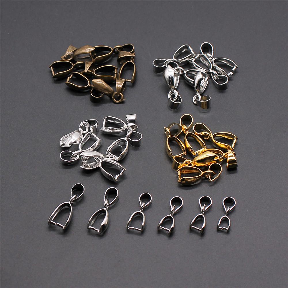 Bail Clip 6 Sizes 4 Colors Pinch Bails Pendants Clasps For Jewelry Making Materials