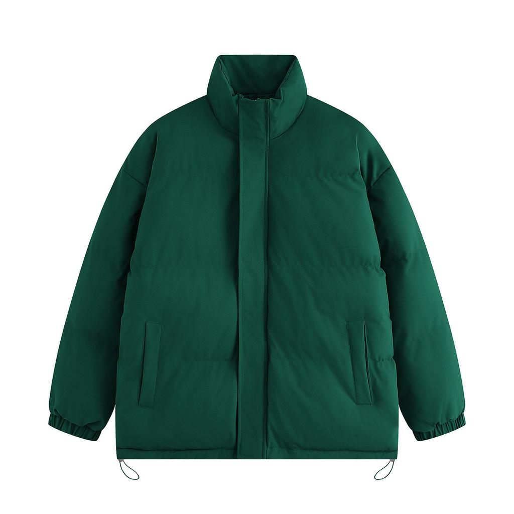 Men's and Women's Solid Color Thermal Cotton-padded Clothes Loose Men's Bread Clothes