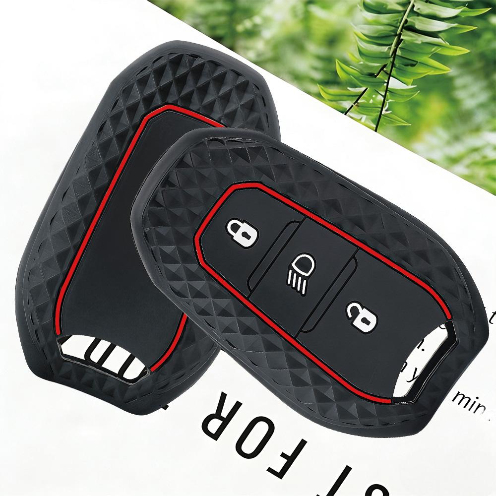 Silicone Cap Car Key Cover For Peugeot 3008 208 2008 308 508 408 4008 Case Car Key Silica Gel Fob Protector Remote Key Case