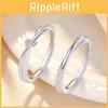 Fashionable Love Rings Contemporary Korean Style Cold Tone Adjustable