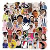 50 Collection of Musicians Such As Harry Taylor and Other Singers Doodle Stickers Suitcase Laptop Waterproof Stickers