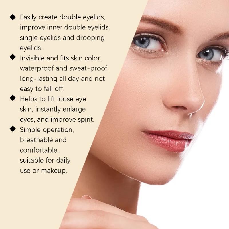 Seamless Double Eyelid Strips With Airflow Materials Not Adhesive Needed For Sensitives Skin Daily Use
