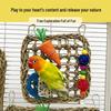 Parrot and Bird Toys: Climbing Net, Chewing Toys, Straw Woven Hammock, Swing, Pet Teeth Grinding Supplies