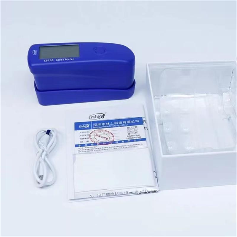 Linshang LS190 60 Degree Digital Sheen Glossmeter Gloss Meter Tester Checker Unit 0-200GU for Car Paint Marble Paper Plastic