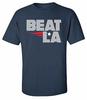 Patriots Beat LA Adult Unisex Short Sleeve Tee Shirt Navy