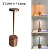Nordic Style Cordless LED Table Lamp Alloy Body Touch Switch 3 Colors Rechargeable Perfect for Home Bar Restaurant Ambian