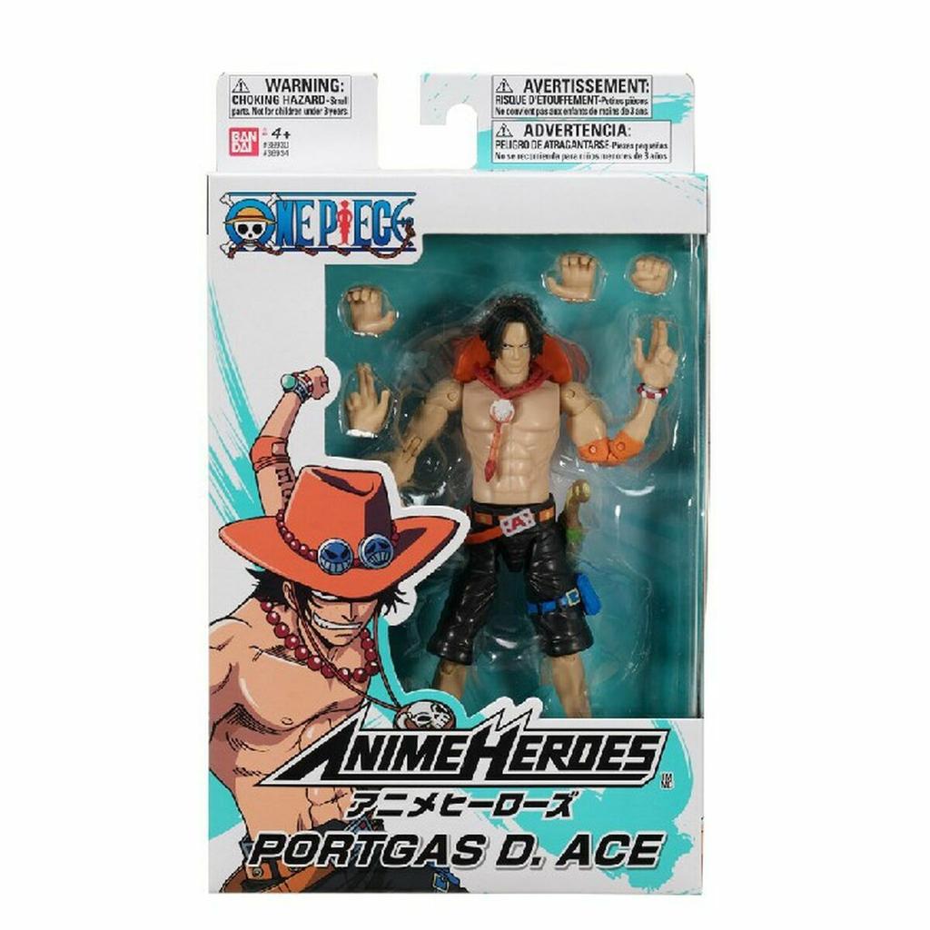 Action Figure One Piece Bandai Anime Heroes: Portgas D. Ace 17cm