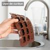 4 Forme Chocolate Silicone Mold Non-Stick Flexible BPA Free for Candy Praline Ice Brown