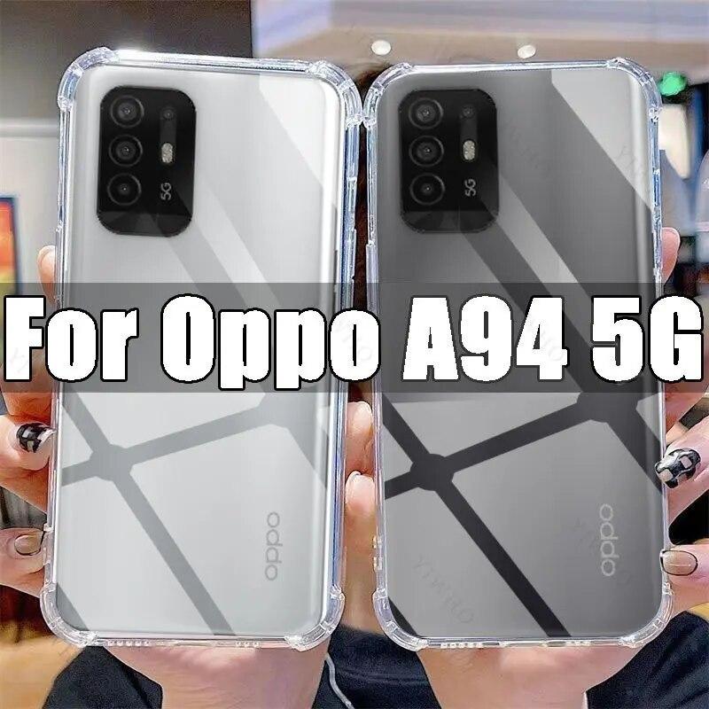 

Прозрачный чехол для телефона Oppo A94 5G, прозрачный чехол из ТПУ для Oppo A 94 6,43 дюйма CPH2211, противоударные чехлы с защитой от царапин