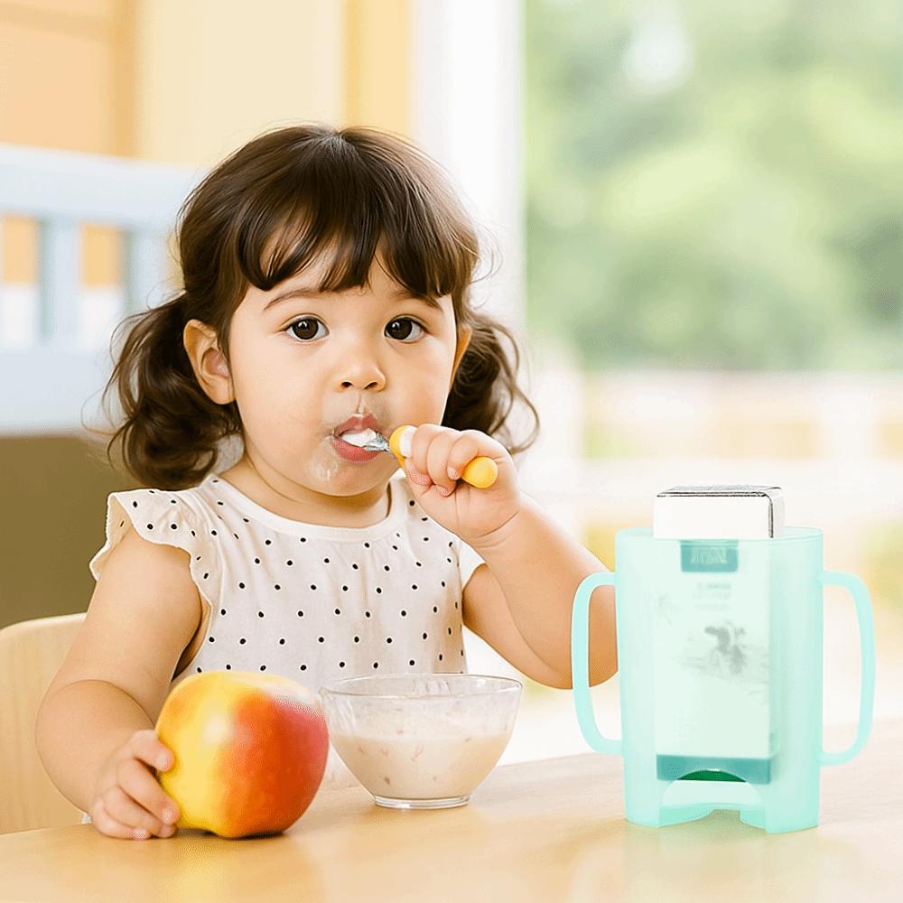 Plastic Food Pouch Holder Comfortable Milk Box Holder Juice Box Holder  for Baby