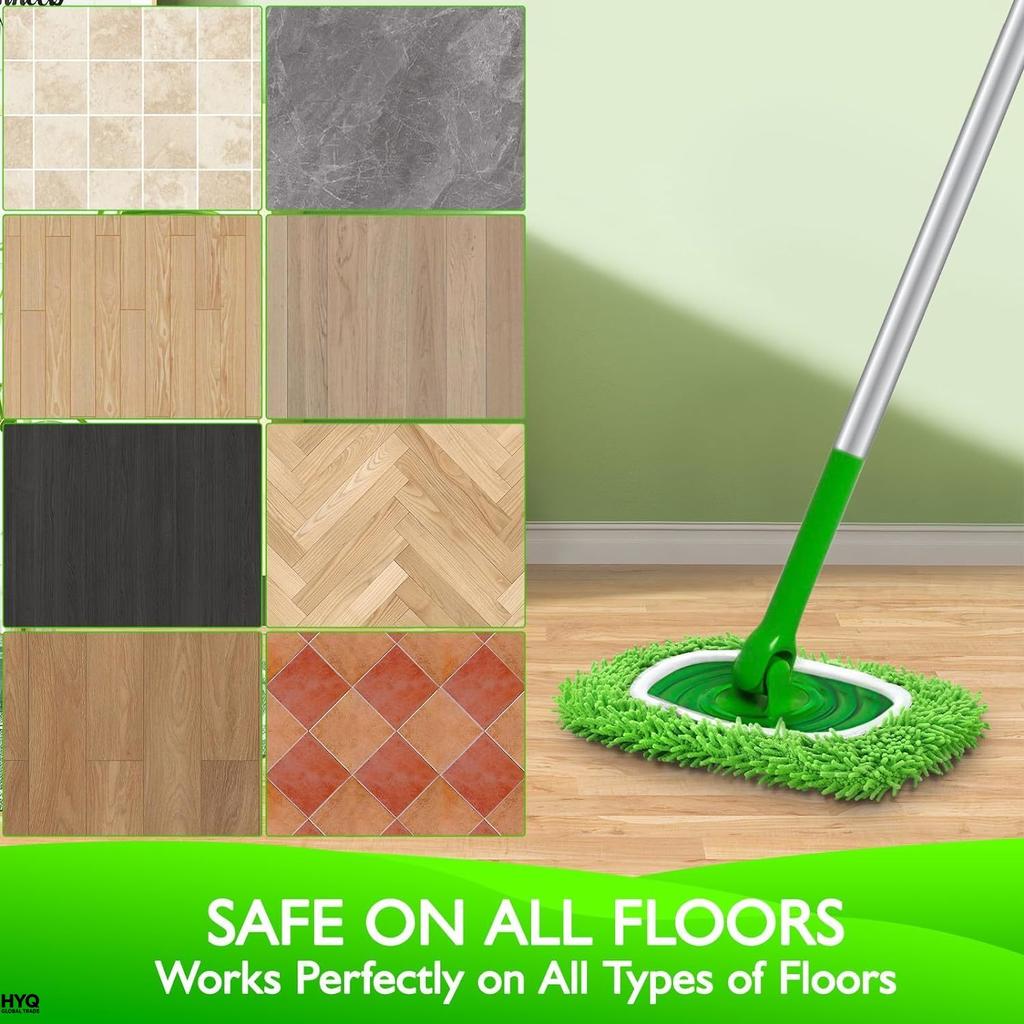 2 Tampones De Microfibra Reutilizables, Compatibles Con Swiffer