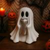 Halloween Coke Spøkelsesstatue Søt Spøkelse Drikkeholder Skrivebords Drikkeboksholder for Hjemmekontor Skrivebordsdekor