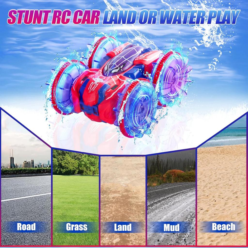 RC Stunt Racer 360° Flip Land Water Universal Waterproof Remote Holiday Celebration Gift