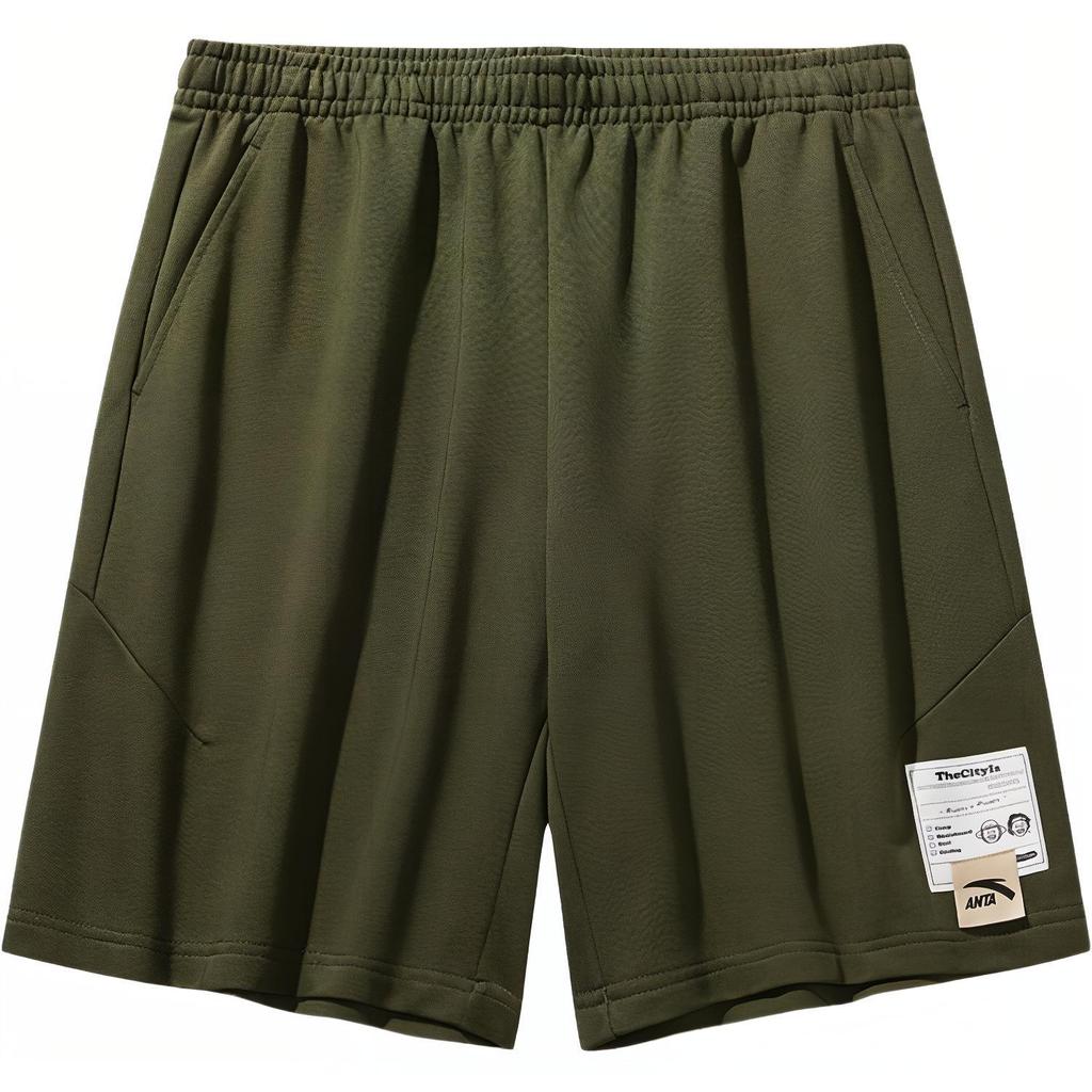 Anta Comfortable Simple Versatile Casual Shorts Men Shorts Bailun-Green 952528307-4