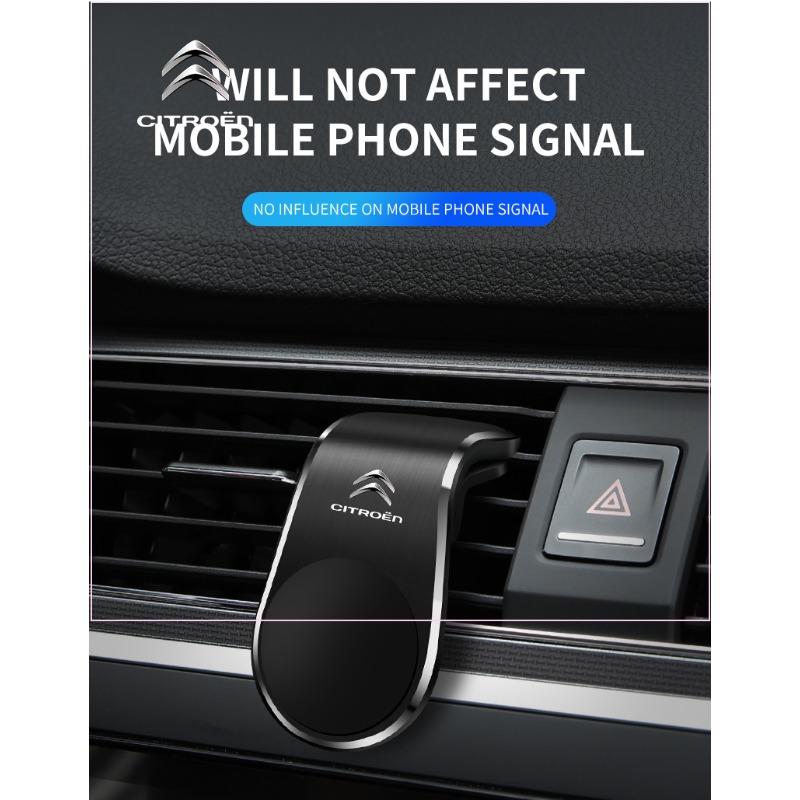 Car Magnetic L-shaped Car Dedicated GPS Phone Holder Emblem for Citroen Cactus Picasso C4 C3 C5 C1 C2 Berlingo Celysee