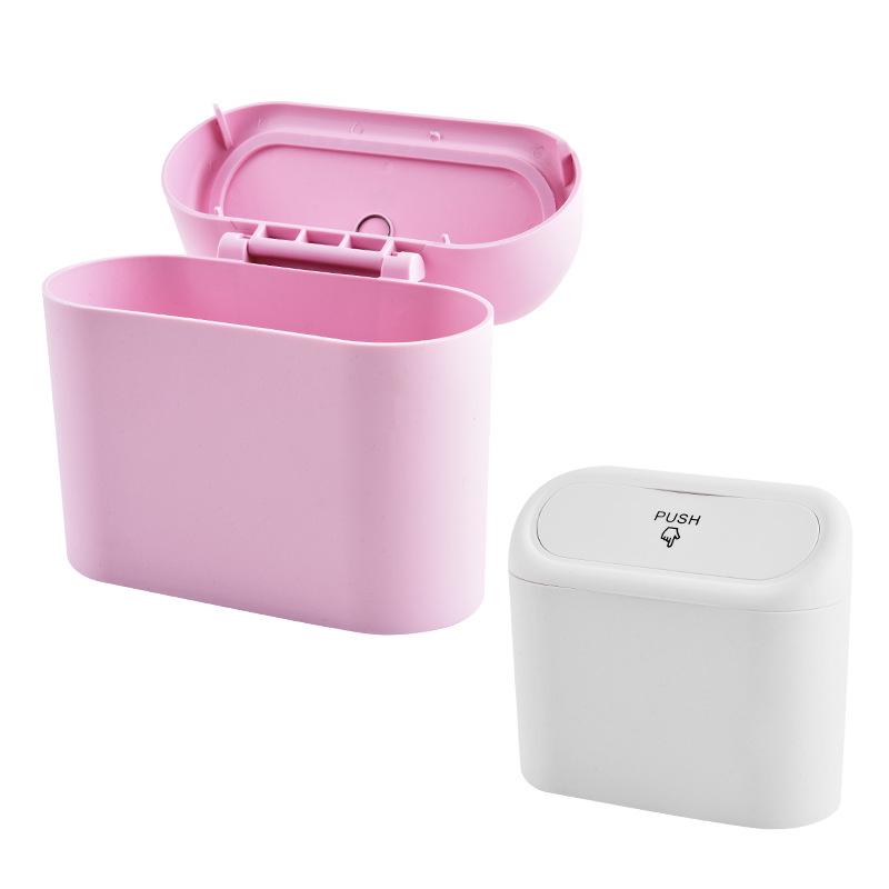 Multifunctional Car Trash Can and Storage Box for Seat Back or Door Mounting