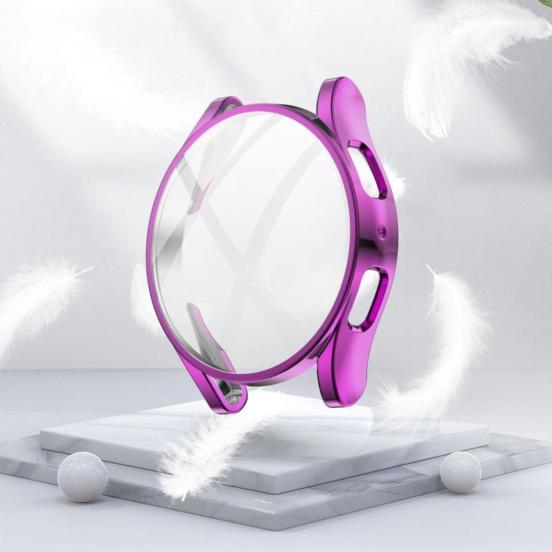 Full Coverage Tempered Glass Hard PC for Case Shockproof Watch Bumper for Shell for Watch 5 40mm for Smart Watch