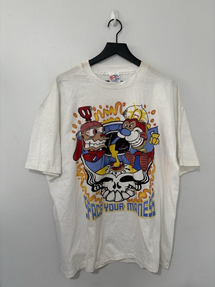 Vintage Ren And Stimpy Grateful Dead Shirt Men’s XL Space Your Madness 90s Unisex T-Shirt L
