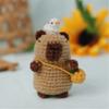 Animal Keychain Crochet Set Knitting Supplies with Step-by-Step Video Tutorial Instruction for Beginner Kid Adult