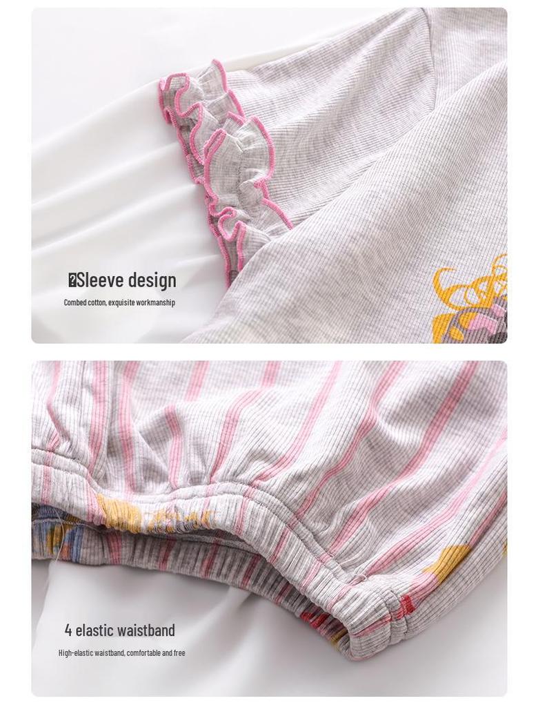 Girls' Summer Modal Pajamas: Short Sleeve, Breathable Home Wear for Kids (2026)