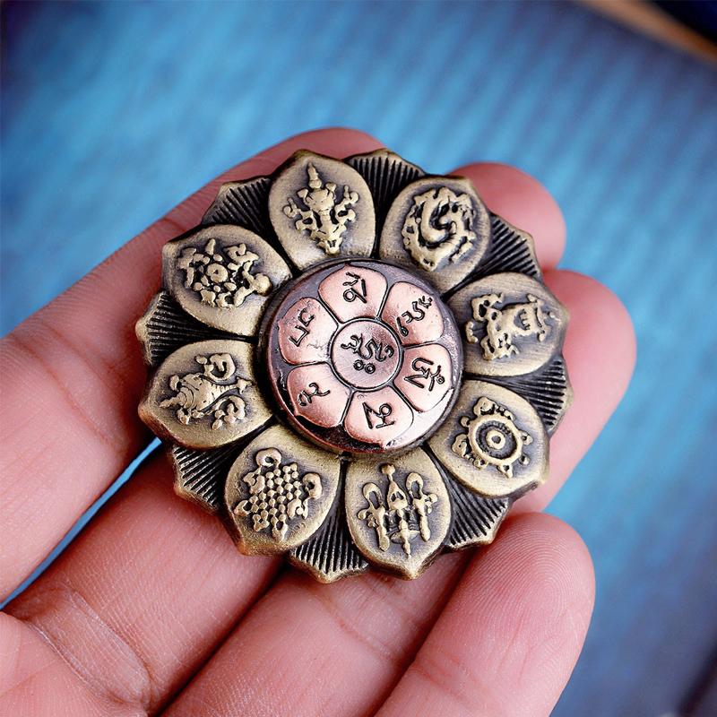 Toys Kids Childrens Zen Buddha Fidget Spinner Metal Lotus Wheel Fingertip Gyro Decompression Cool Gadgets ADHD And Anxiety Adults