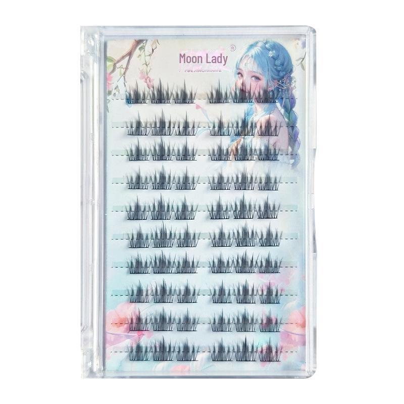 

Сегментированные накладные ресницы Yue Jiao Niang Camellia: Натуральный, мягкий, удобный и увеличивающий глаза.