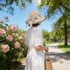 Summer Straw Sun Hat With Large Brim And Breathable Cotton For Women Sun Protection