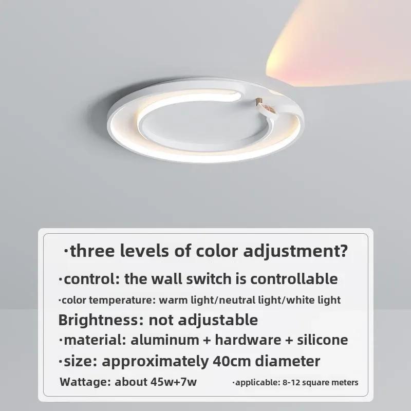 2025 new modern minimalist ceiling lamp fashion energy-saving eye protection household multi-tone light atmosphere lamp