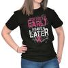 Detect Early Save Later Breast Cancer Ribbon Womens Graphic Crewneck T Shirt Tee