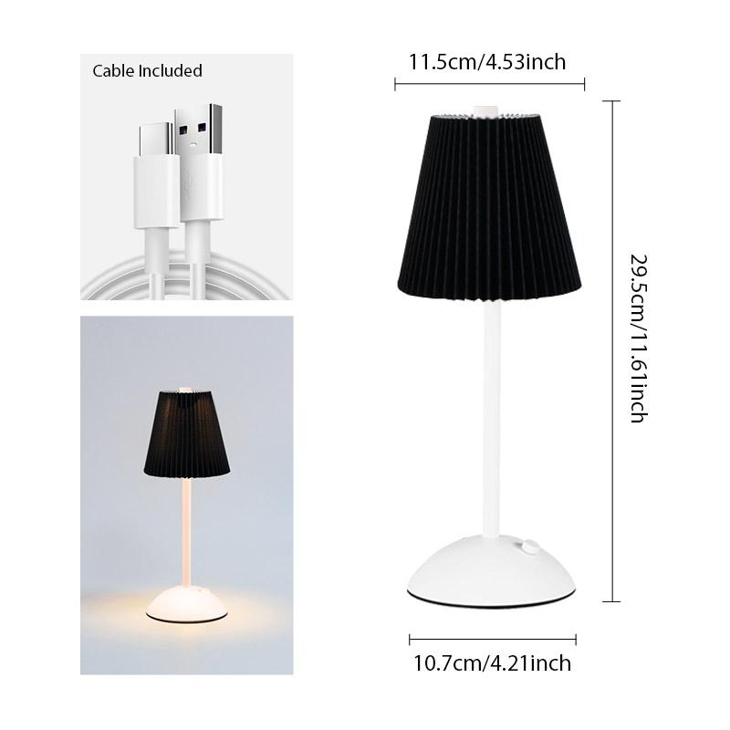 Rechargeable LED Table Lamps Touch Desk Lamp Wireless Night Light Restaurant Bar Desktop Mood Lighting Bar Decoration