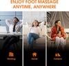 Electric Foot Massager With Remote Control Muscle Massage Roller Reflexology Therapy Hot Compress Shiatsu Kneading Fitness Yoga