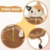Cat Wall Clock Swinging Tail Pendulum Home Quiet Movement Hotel Analog