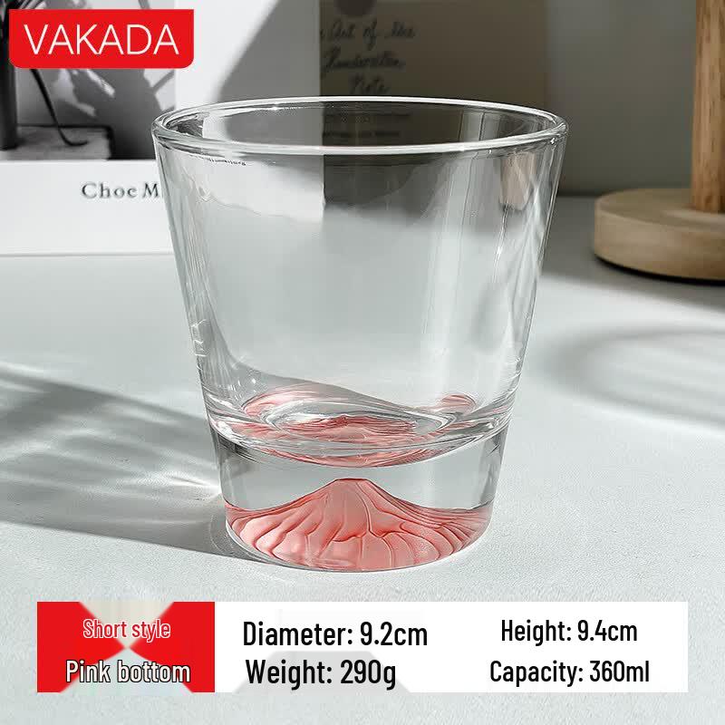 VAKADA Rainbow Fuji Mountain Whisky Glass