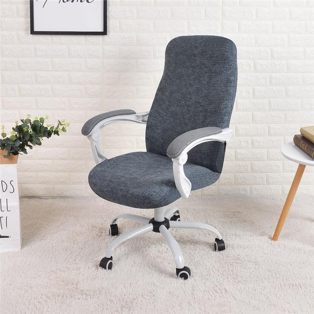 Распродажа эластичный чехол на офисное компьютерное кресло дизайн на молнии анти-грязный вращающийся чехол для сиденья босса съемный чехол Funda Silla Escritorio M 2430₽