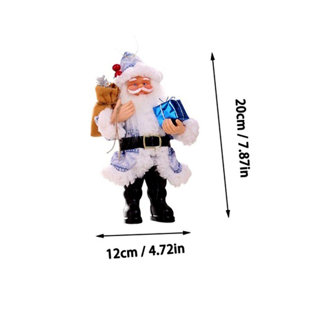 Decoration Xmas Gift Plush Toy Street Hanging Pendant Christmas Tree Ornaments Santa Claus Doll